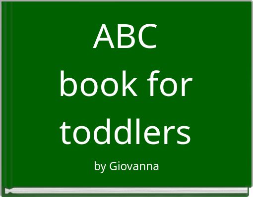 Front cover of 'ABC book for toddlers' 