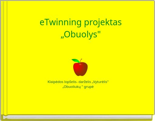 eTwinning projektas „Obuolys"