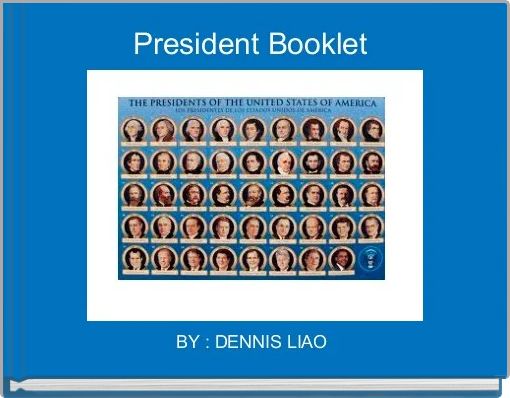 Book Cover for: President Booklet 