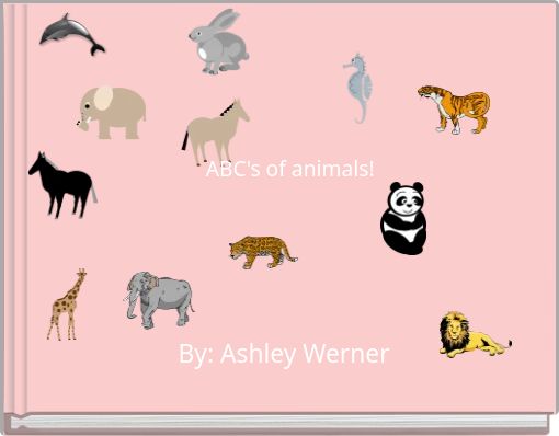 Front cover of 'ABC's of animals!' 