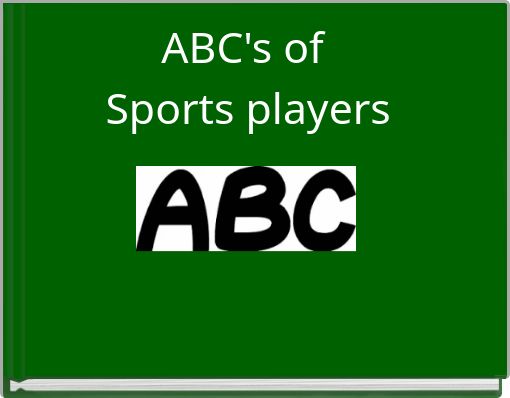 Front cover of 'ABC's of Sports players' 