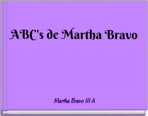 Book Cover for: ABC's de Martha Bravo