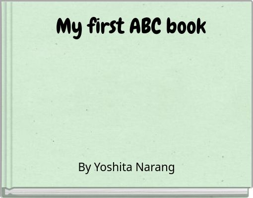 Front cover of 'My first ABC book' 