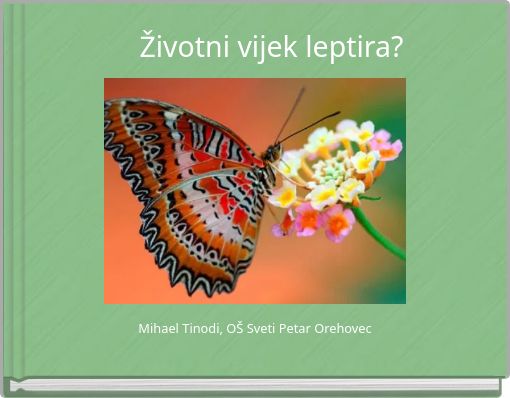 Životni vijek leptira?