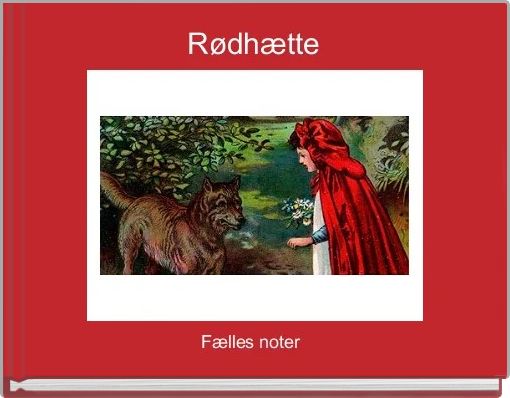 Front cover of 'Rødhætte' 
