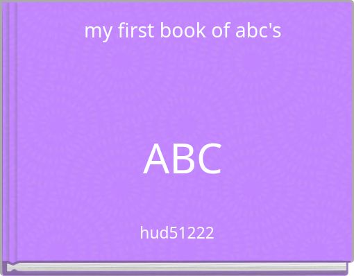 my first book of abc's ABC