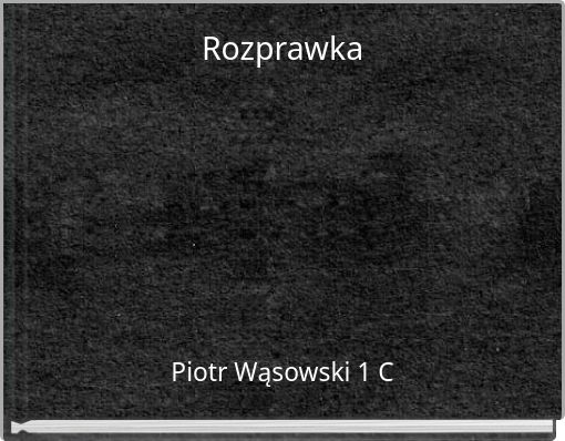 Front cover of 'Rozprawka' 