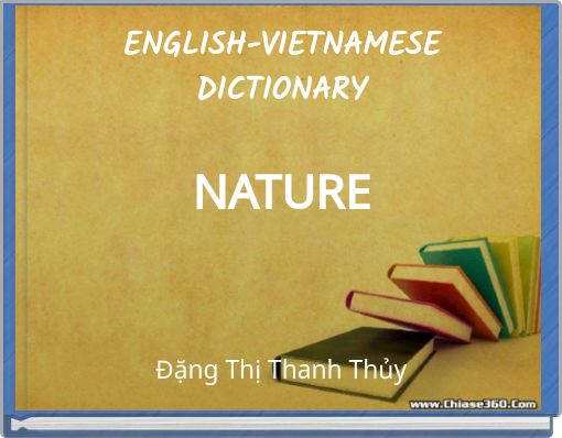ENGLISH-VIETNAMESEDICTIONARYNATURE