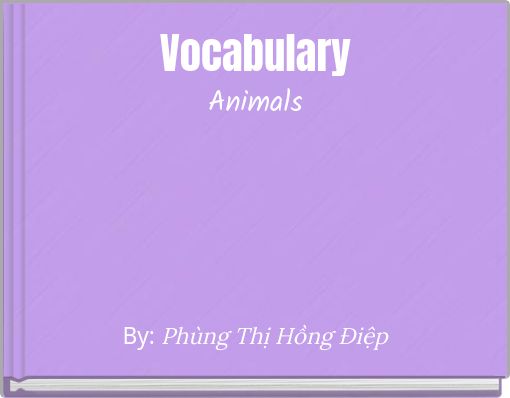 Vocabulary Animals