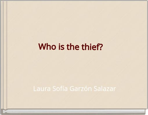 Front cover of 'Who is the thief?' 