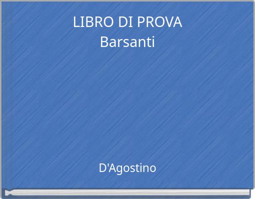 LIBRO DI PROVABarsanti