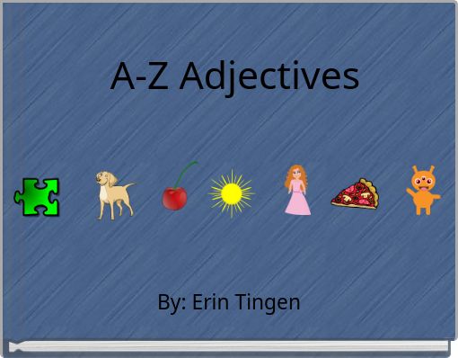 Front cover of 'A-Z Adjectives' 
