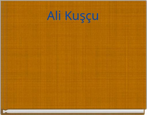 Front cover of 'Ali Kuşçu' 