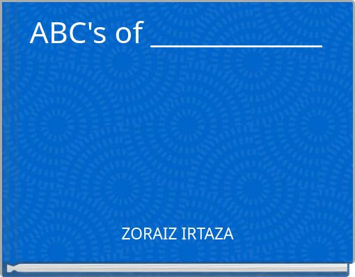 Front cover of 'ABC's of _____________' 