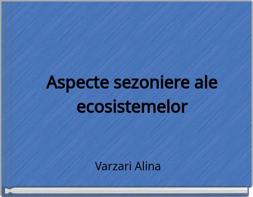 Aspecte sezoniere ale ecosistemelor