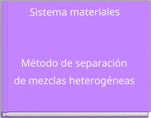 Book Cover for: Sistema materiales