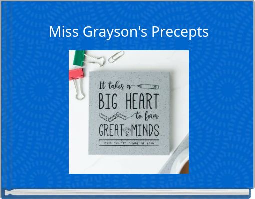 Miss Grayson's Precepts