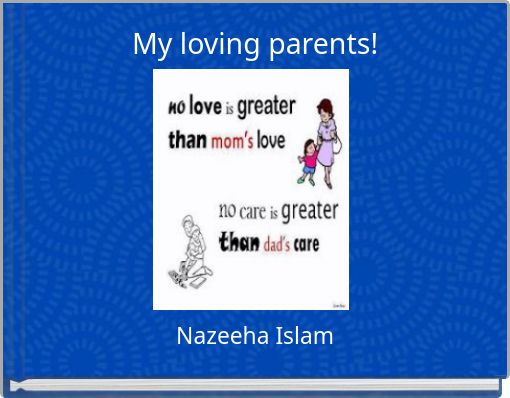 Front cover of 'My loving parents!' 