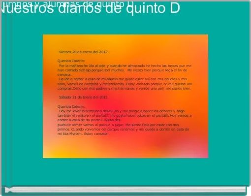 Nuestros diarios de quinto D 