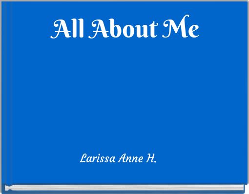 Front cover of 'All About Me' 