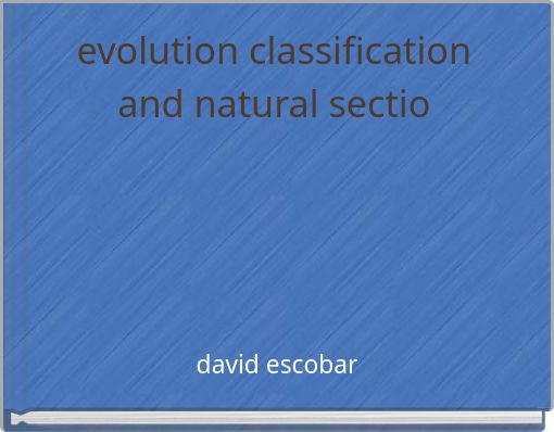 evolution classification and natural sectio