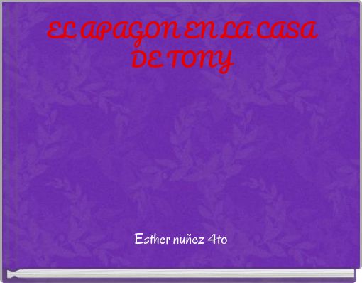 EL APAGON EN LA CASA DE TONY