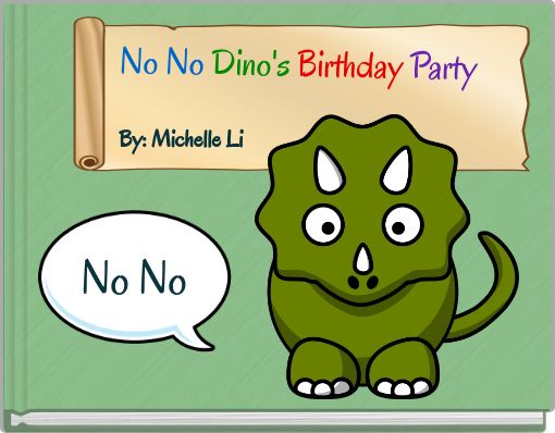 Front cover of 'No No Dino's Birthday Party' 