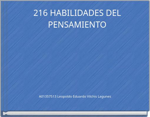 216 HABILIDADES DEL PENSAMIENTO