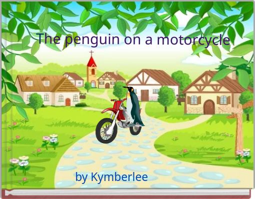 The penguin on a motorcycle