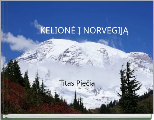 Front cover of 'KELIONĖ Į NORVEGIJĄ' 