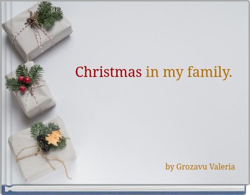 Front cover of 'Christmas in my family.' 