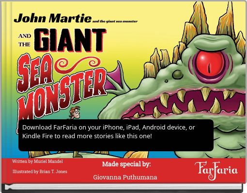 Front cover of 'John Martie and the giant sea monster' 