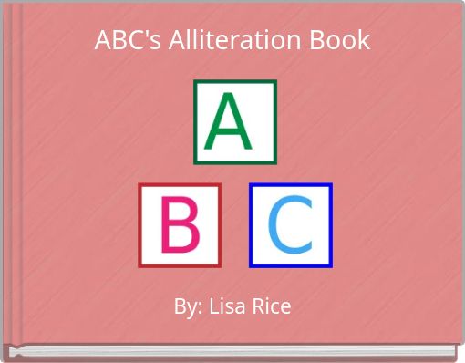 Front cover of 'ABC's Alliteration Book' 