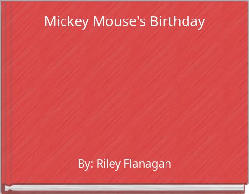 Front cover of 'Mickey Mouse's Birthday' 