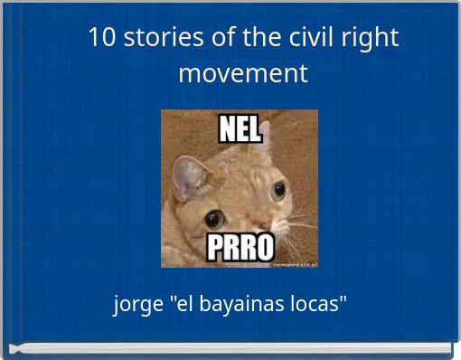 Front cover of '10 stories of the civil right movement' 
