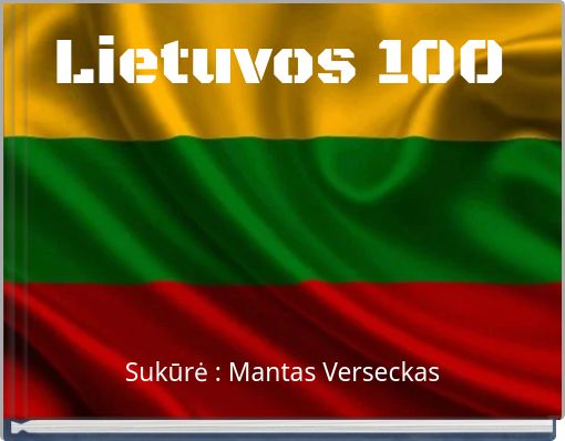 Front cover of 'Lietuvos 100' 