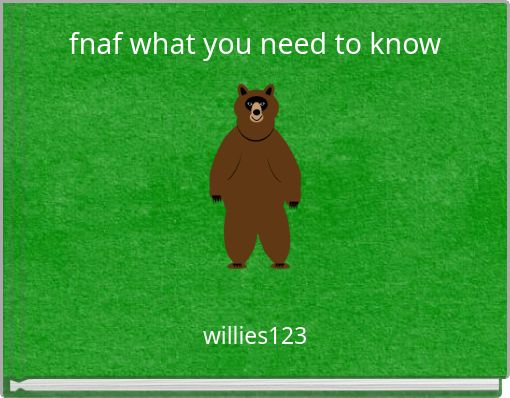 Front cover of 'fnaf what you need to know' 