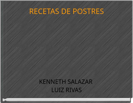 RECETAS DE POSTRES
