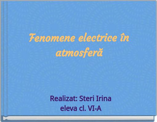 Fenomene electrice în atmosferă