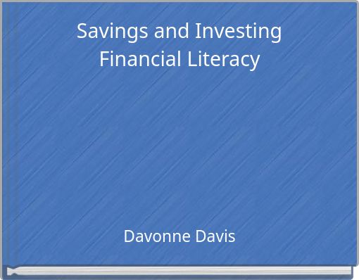 Savings and Investing Financial Literacy