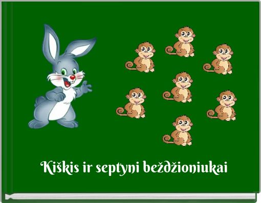 Book Cover for: Kiškis ir septyni beždžioniukai
