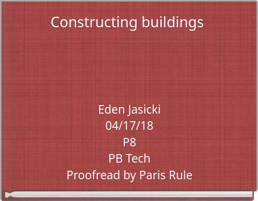 Constructing buildings