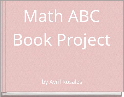 Math ABC Book Project