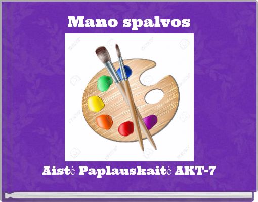 Book Cover for: Mano spalvos