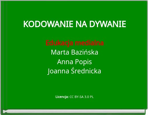 KODOWANIE NA DYWANIE