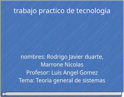 trabajo practico de tecnologia