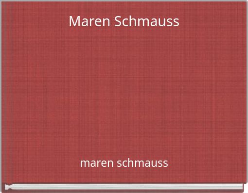 Book Cover for: Maren Schmauss