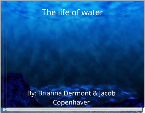 Front cover of 'The life of water' 