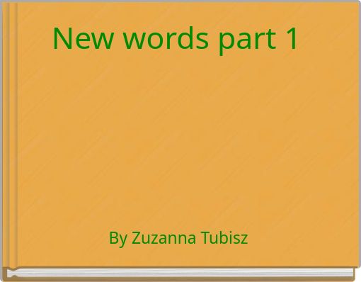 New words part 1