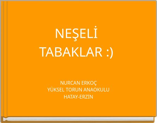 NEŞELİ TABAKLAR :)